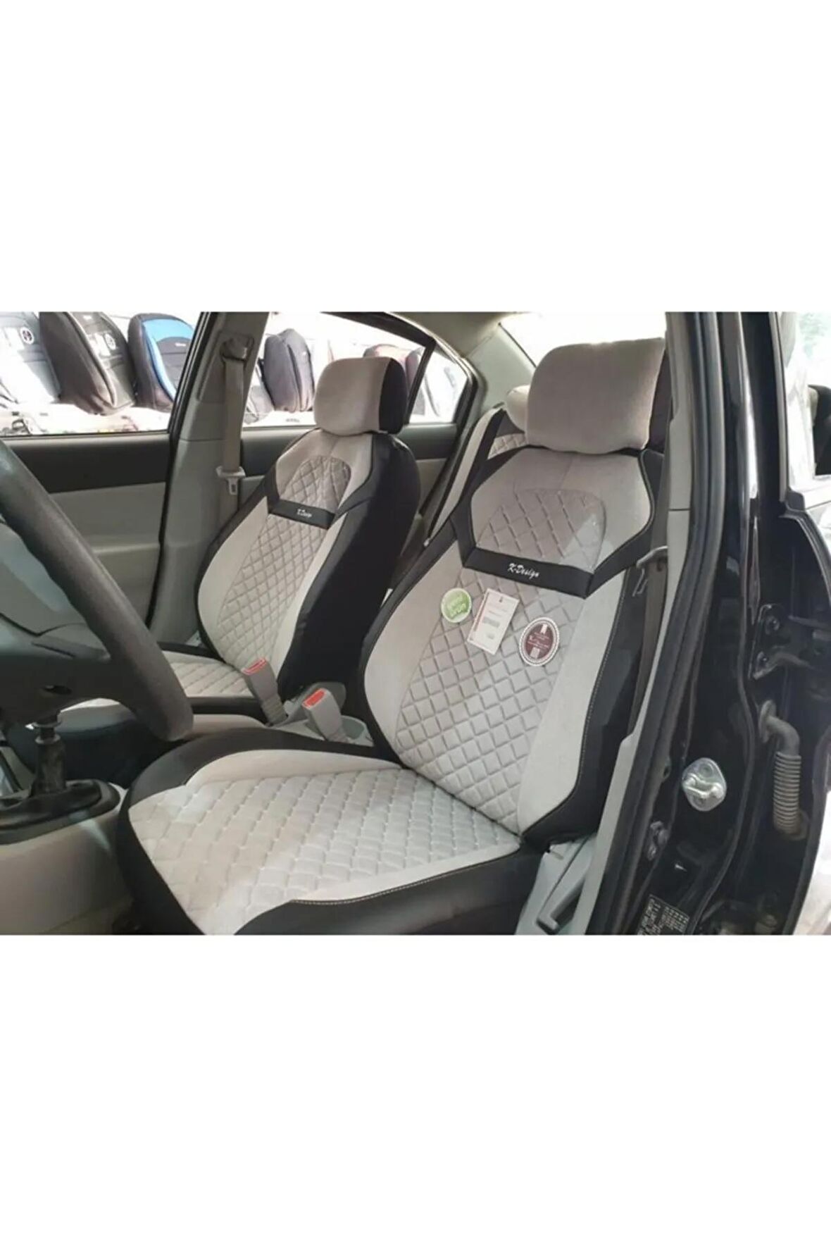 K Design Universal Oto Koltuk Kılıfı Başak Nakışlı Tay Tüyü Serisi