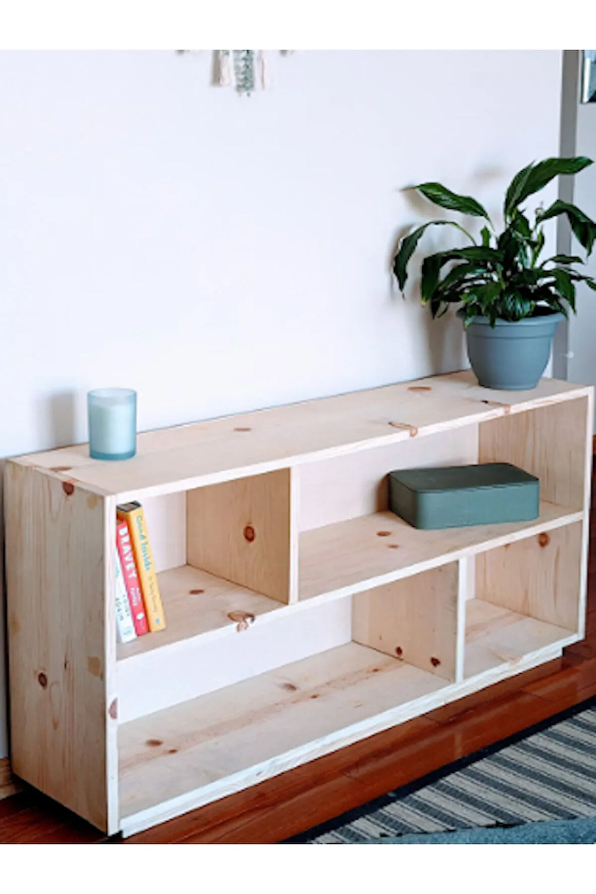 Ahşap Konsol Kitaplık 170 x 90 cm