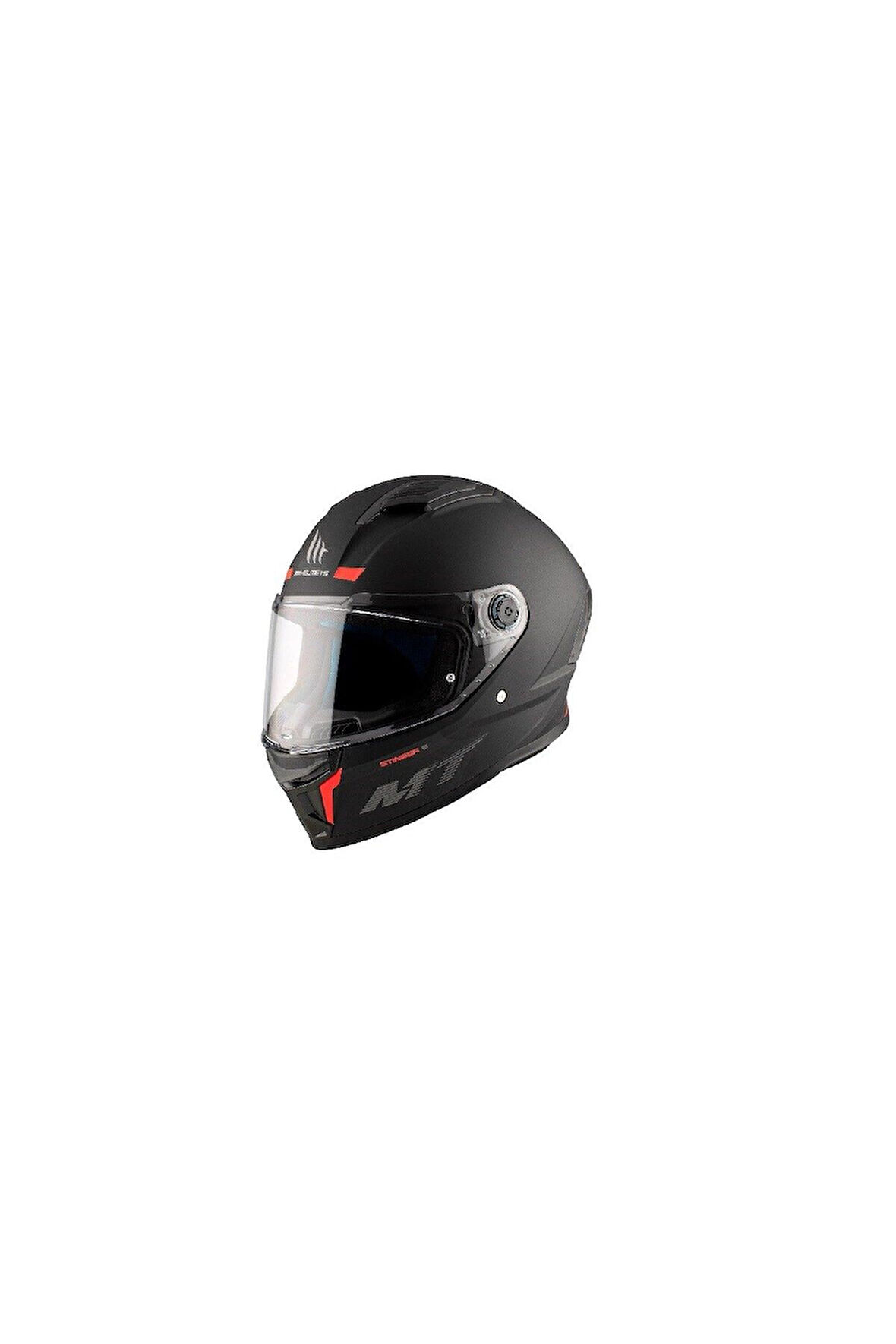 MT Stinger 2 Solid A1 Matt Full Face Mat Siyah Motosiklet Kaskı XL