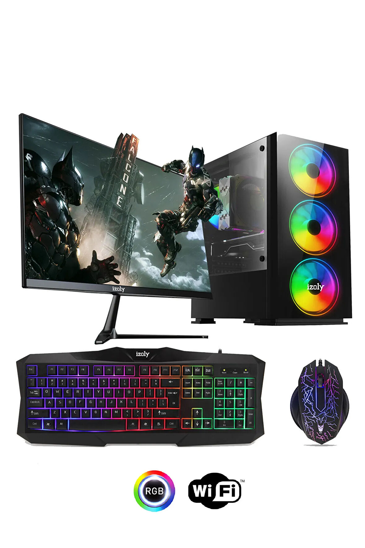 Mintra Shadowless I7-860 8GB 256GB SSD Gt740 4GB 24" Oyuncu Masaüstü Bilgisayarı