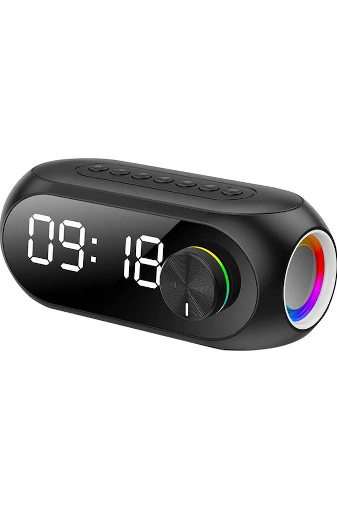 Alfalink BG-S8 Bluetooth Speaker HD Led Alarm Clock TF Card FM RadioTaşınabilir Speaker