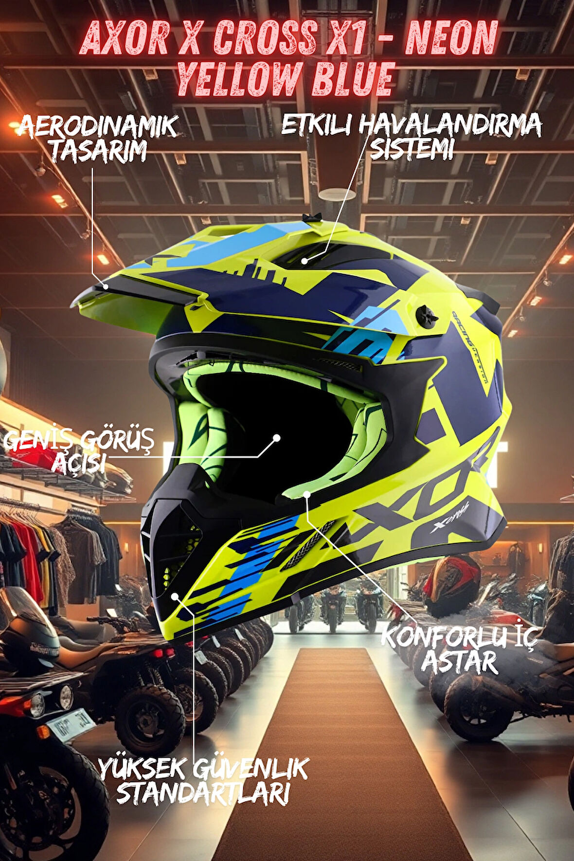 AXOR X CROSS X1- NEON YELLOW BLUE