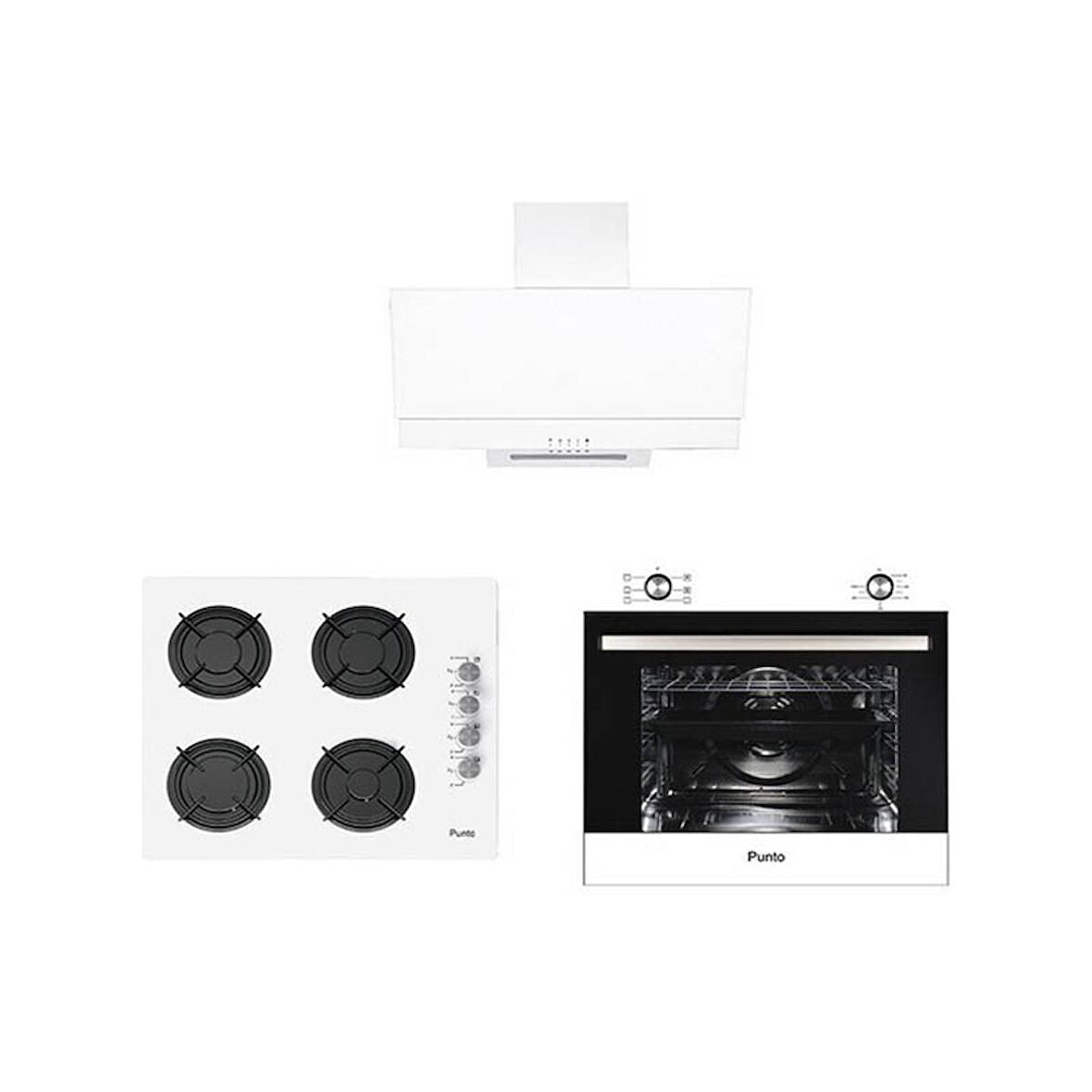 Punto Ankastre Set Beyaz ( Gls 640 + F17 + Mfa 604 )