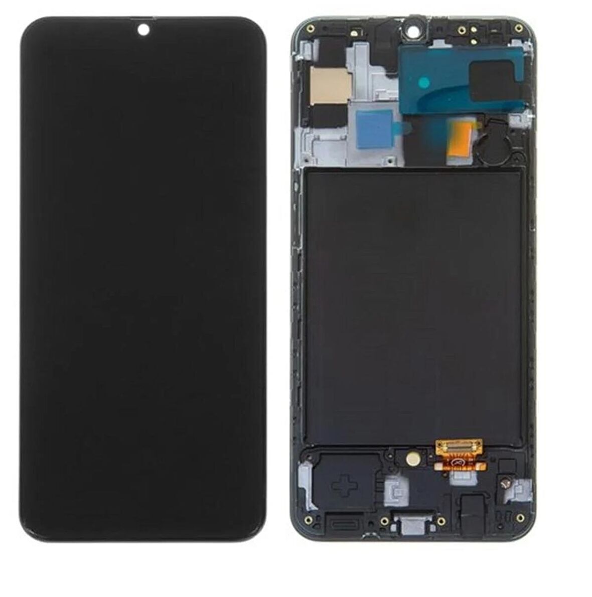 SAMSUNG A50 A505 UYUMLU LCD DOKUNMATİK EKRAN OLED ÇITALI SİYAH