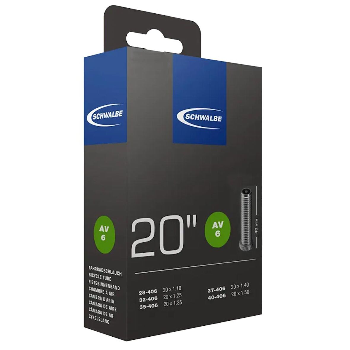 SCHWALBE AV6 20inc 40mm 10413310 OTO SİBOB İÇ LASTİK