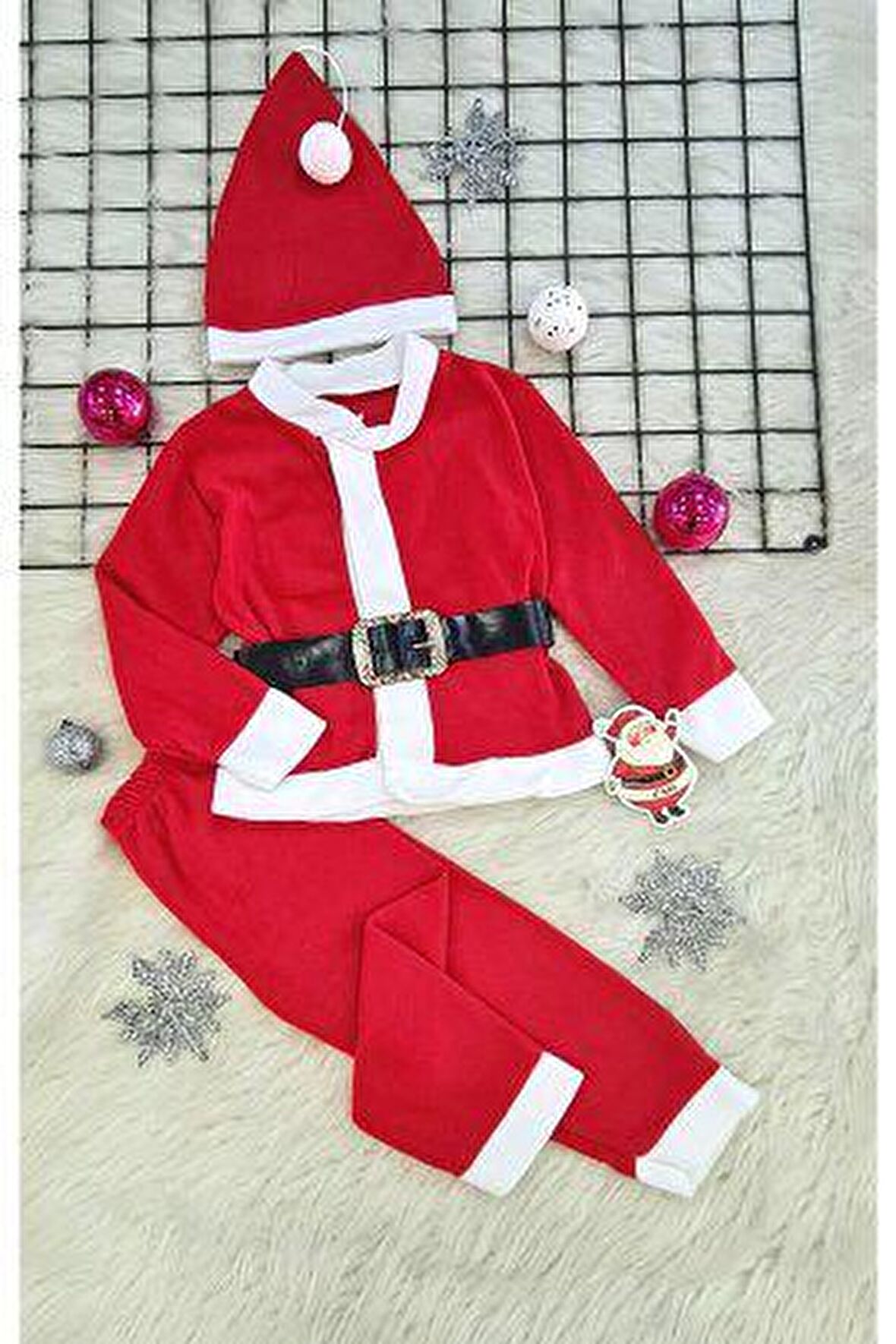 Unisex Yılbaşı Noel Baba Kostümü