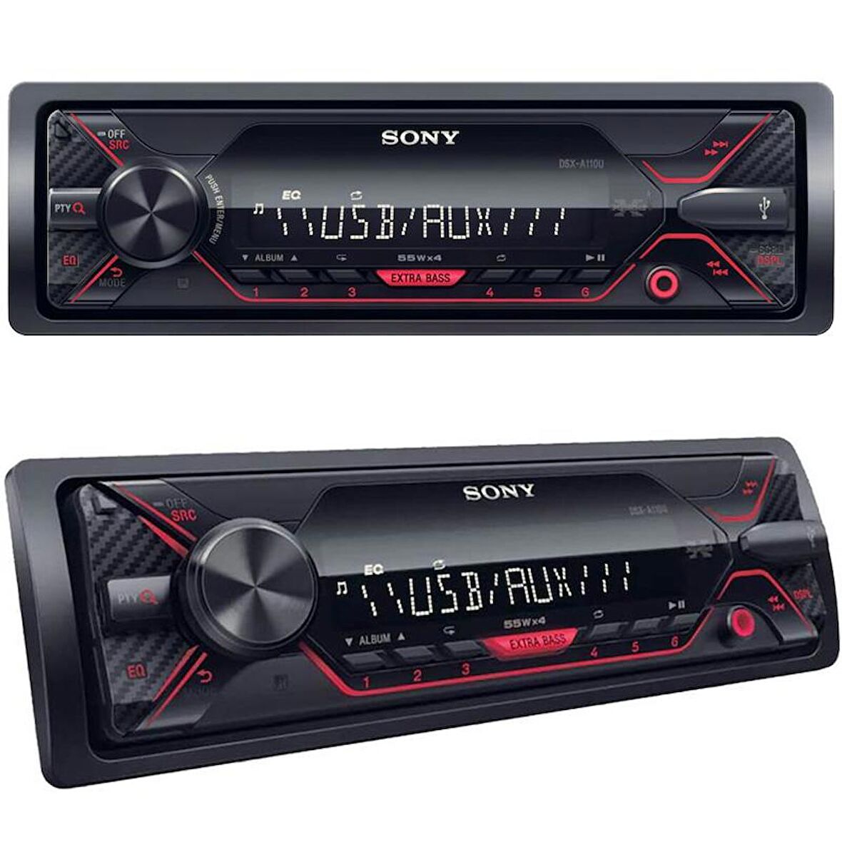 Sony DSX-A110U Usb+Aux+Am/Fm Mekaniksiz 4x55 Watt Oto Teyp