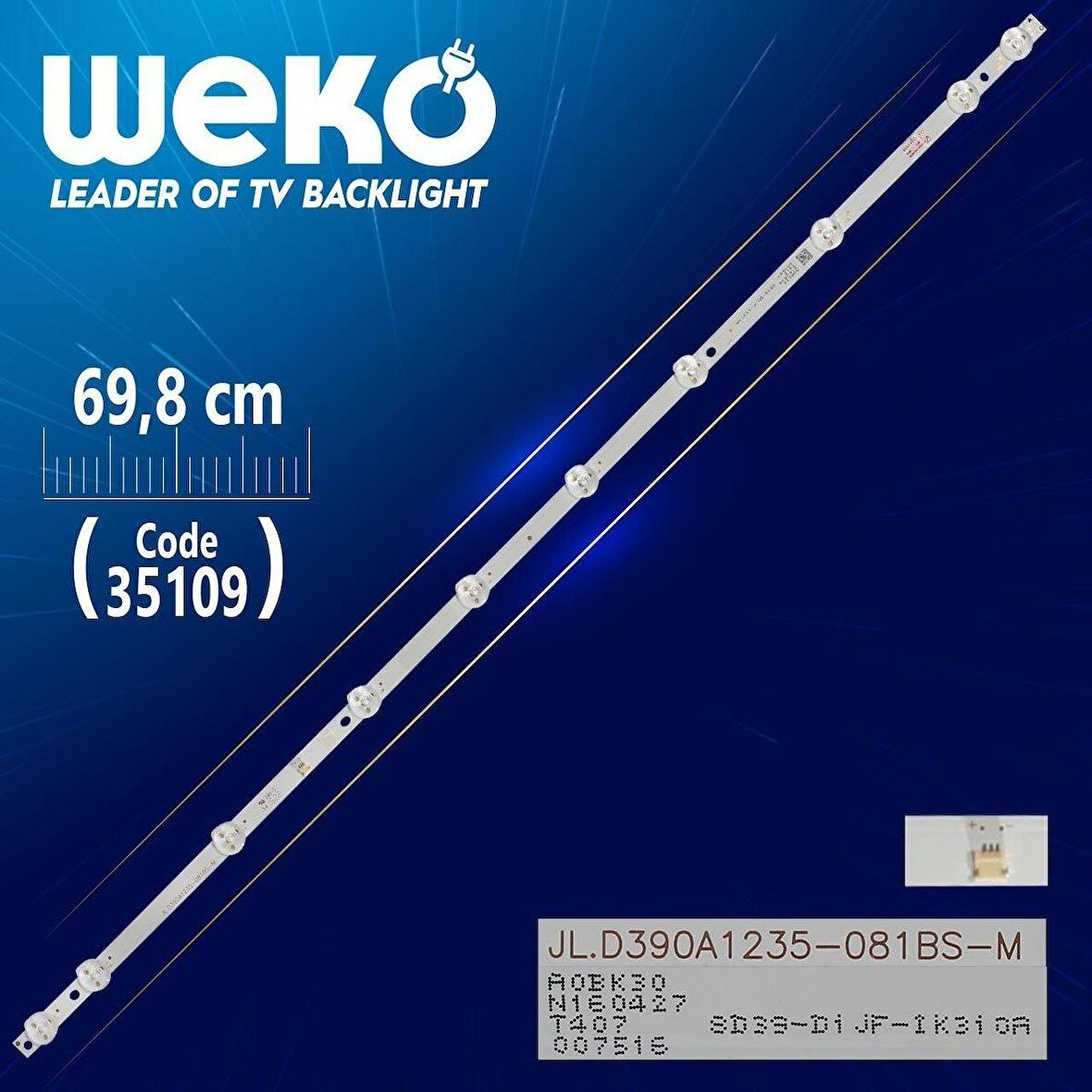 Weko 35109 JL.D390A1235-081BS-M - SD39-DNJF-IK31 0A 10 Ledli Sunny=Takım Olarak Satılır