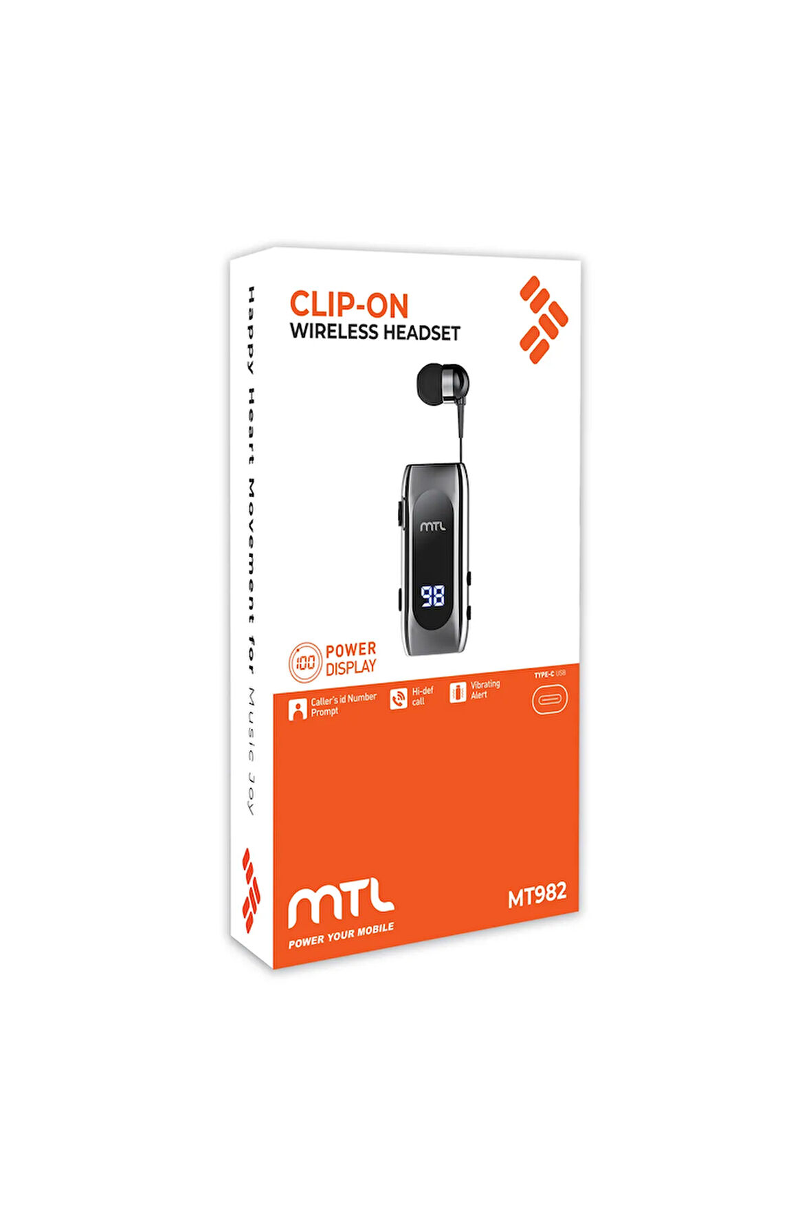 Makaralı Bluetooth Kulaklık Digital Göstergeli Çift Telefon Destekli MT982