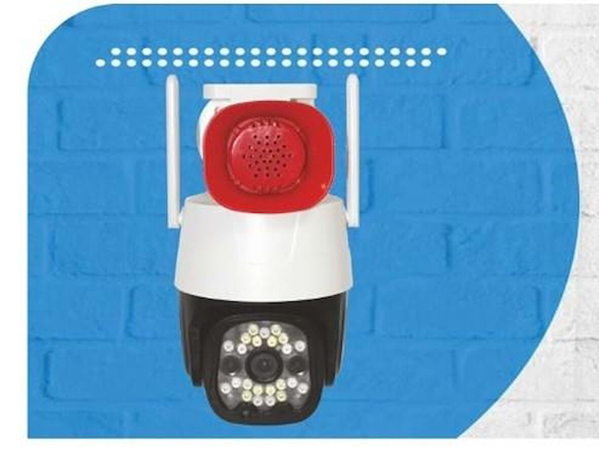 O-KAM Pro 3023 5MP 3.5" 360 Derece Wi-Fi+TF+SD 23 Pcs Color Night Su Geçirmez Sensörlü IP66 Akıllı Kamera