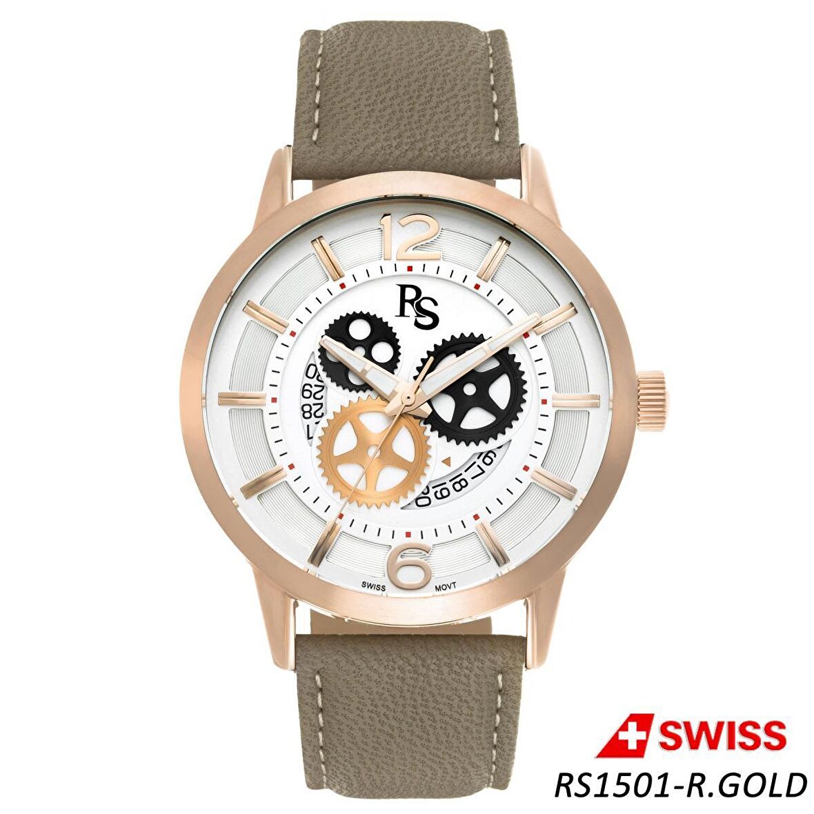 ROSARIC SWISS RS1501 ERKEK SAATİ - ROSE GOLD