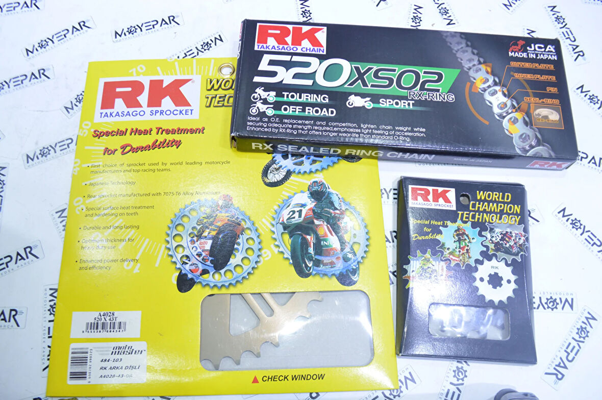 486-121 RK KAWASAKİ ZX-6R NİNJA 2007-2012 ZİNCİR DİŞLİ SET