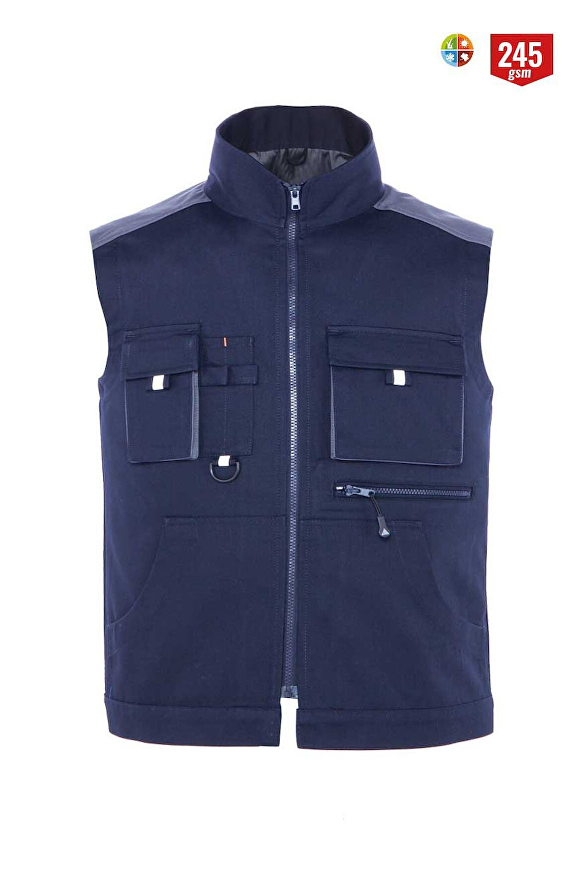 Myform 09136 Yelek Plus Palmira Lacivert/Gri