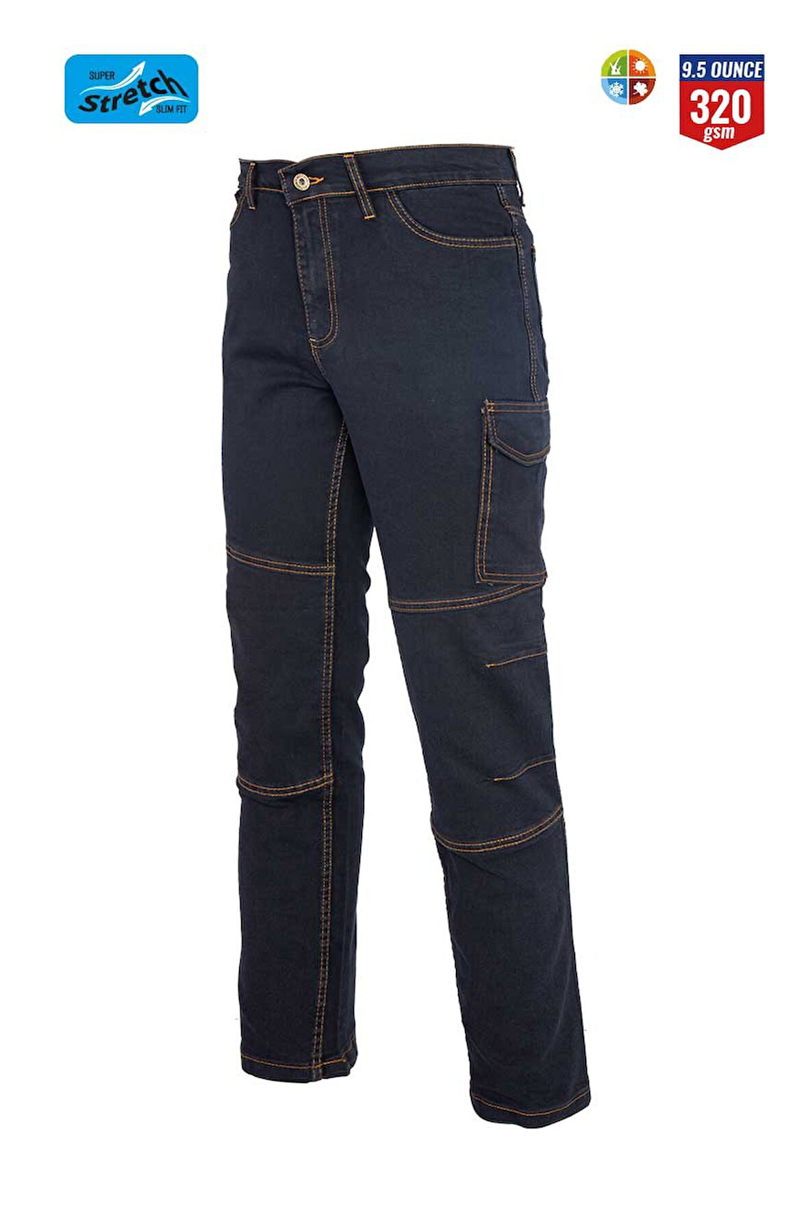 Myform 02150 Pantolon Denver Denim Siyah