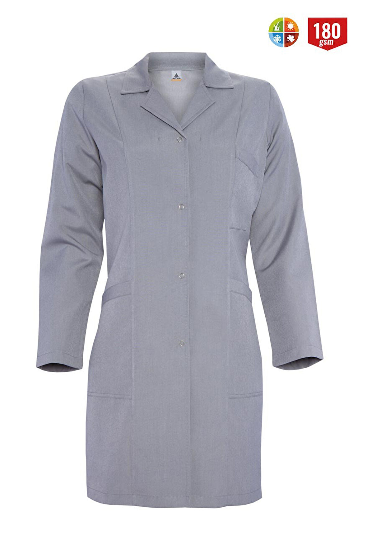 Myform İş Önlüğü Kadın Gri 06105