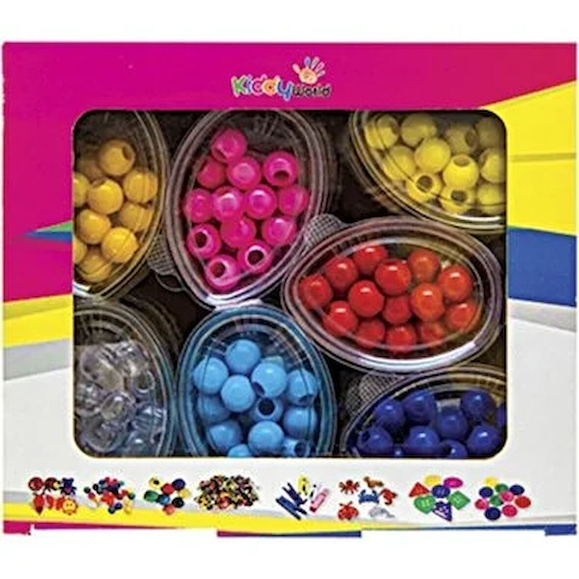 Kiddy World Renkli Pilastik Küçük Boncuk 0197