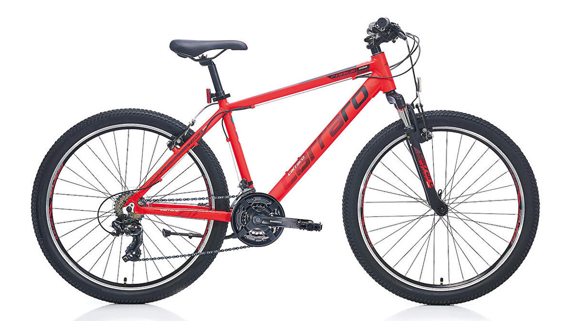 26J CARRARO FORCE 600 DAĞ BİSİKLETİ - MAT KIRMIZI SİYAH - 38