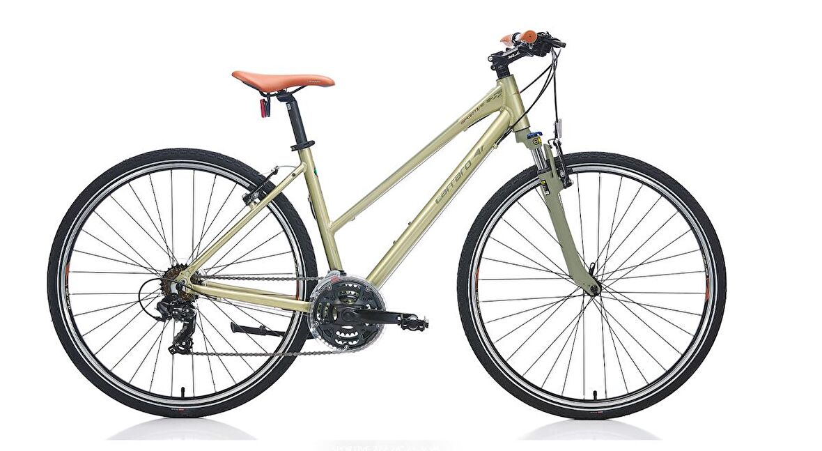 28J CARRARO SPORTIVE 222 BAYAN ŞEHİR BİSİKLETİ -  YEŞİL KAHVE - 40 KADRO