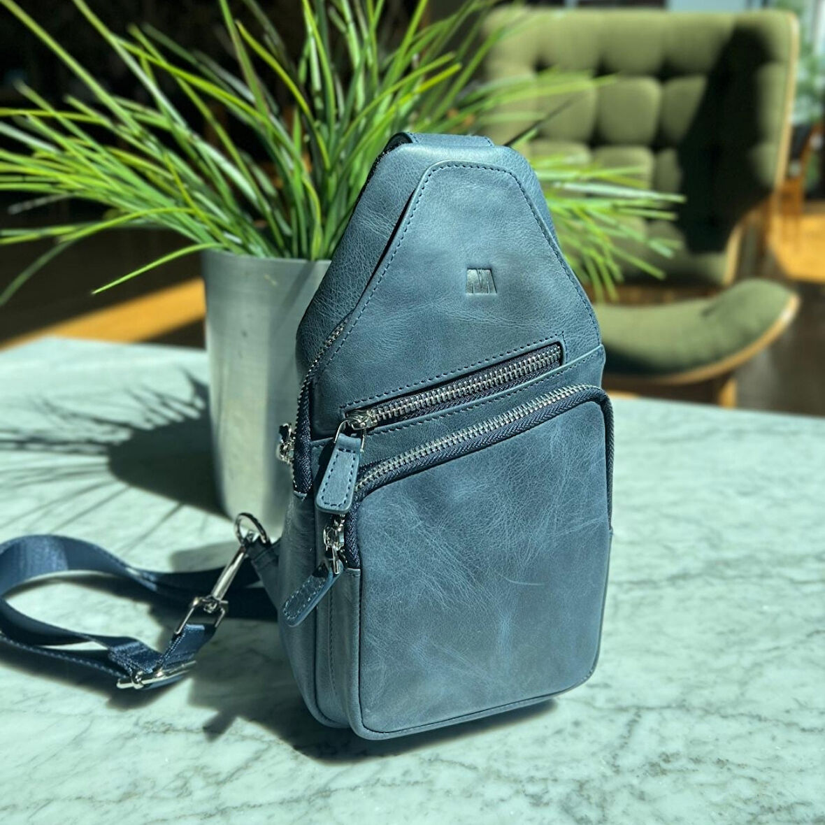 Hakiki Deri Unisex Çapraz Çanta | Baggy 6981