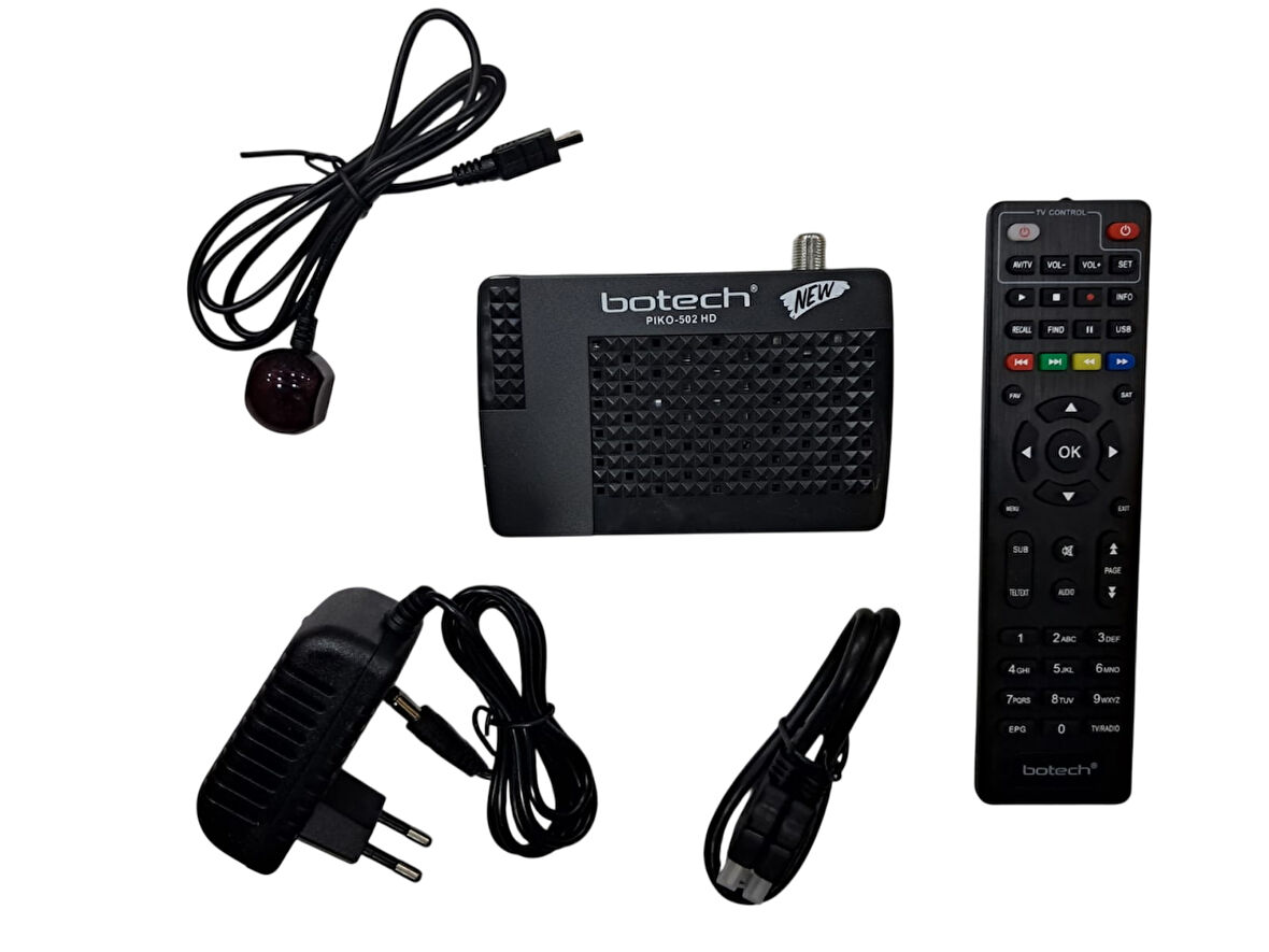Botech Piko 502 HD NEW+ MİNİ UYDU ALICISI FULL HD 1080