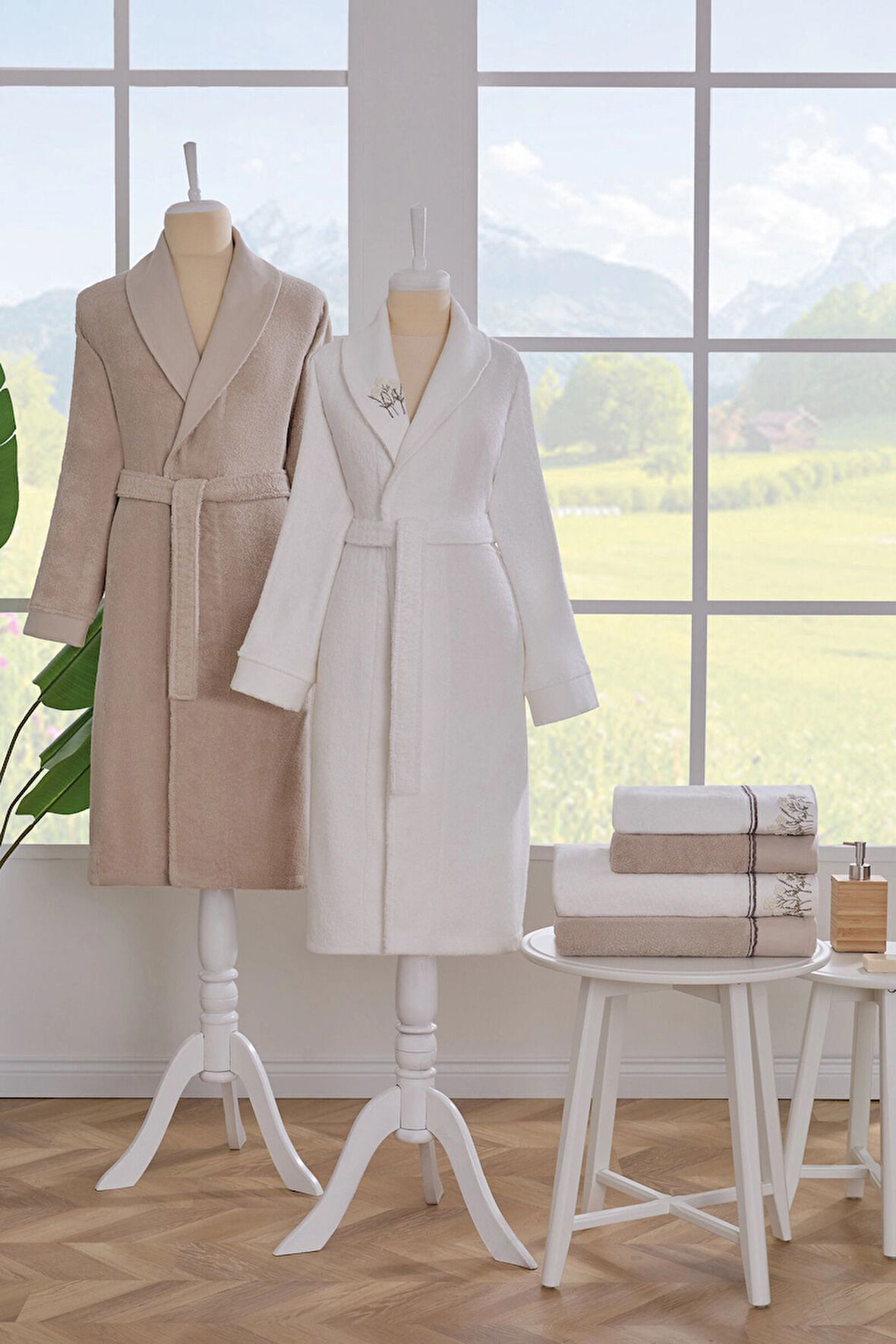 Özdilek Disty Garden Aile Seti Krem/Bej