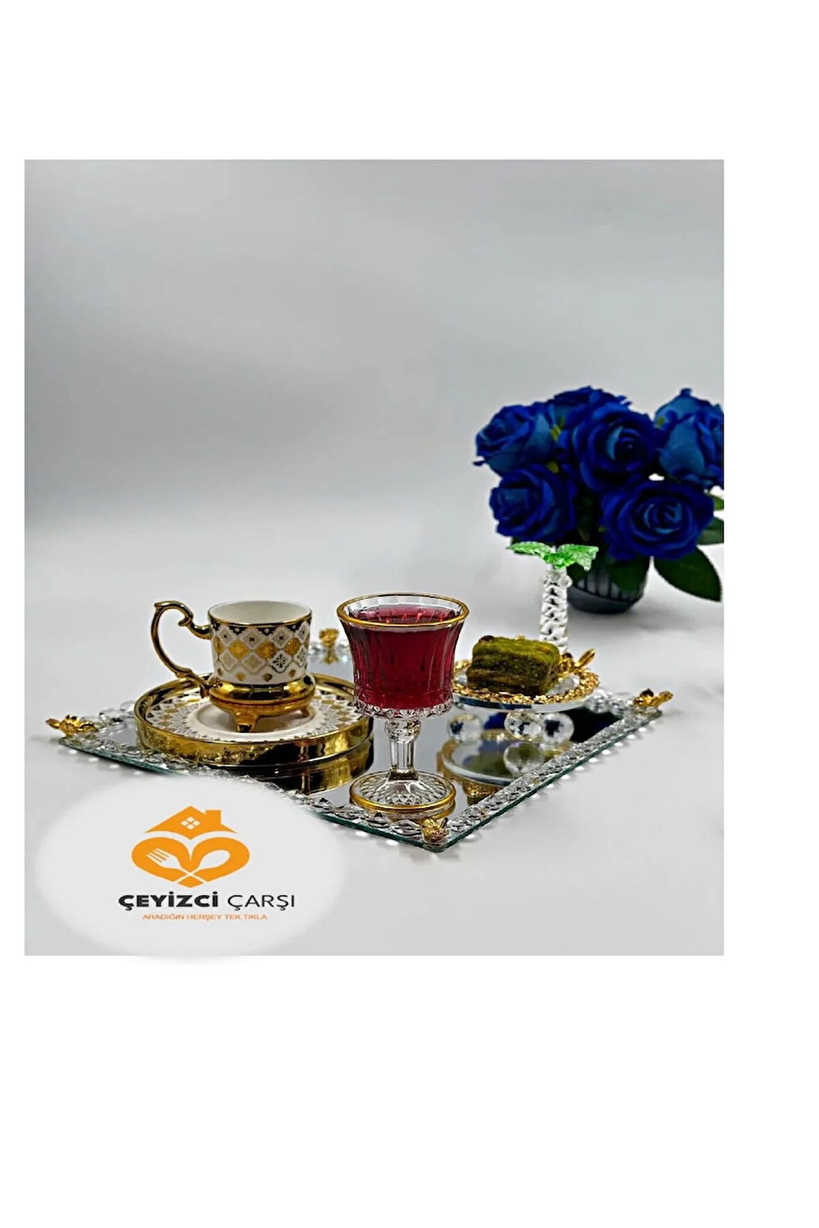 Şık Ayaklı Kahve Yanı Bardak - Kahve Keyfi, Lüks Tasarım, Modern Ev Dekorasyonu