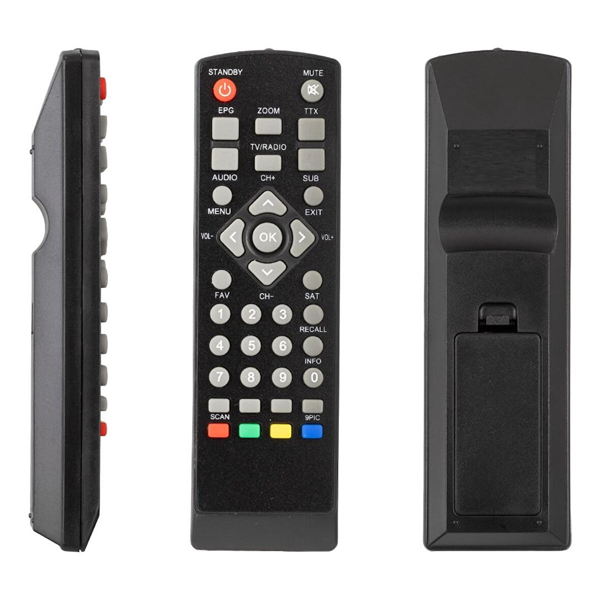 KORAX MINI BOX TKGS*HİREMCO MİNİ SD WISE*GOLDMASTER*DIGIMASTER HECTOR UYDU KUMANDASI