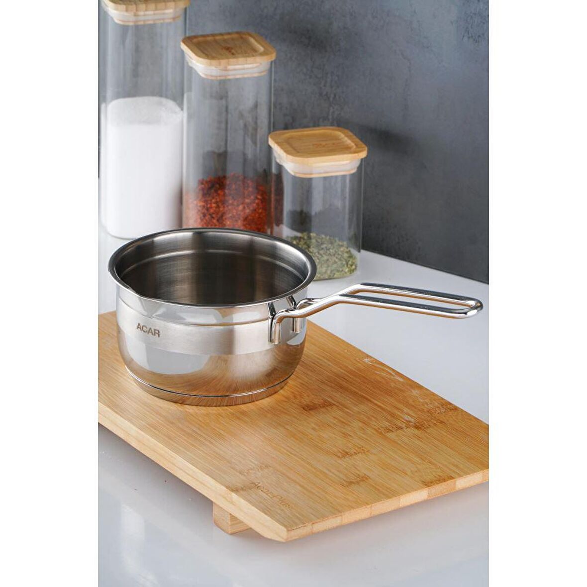 Acar Karat 12 cm Çelik Sütlük Tenceresi