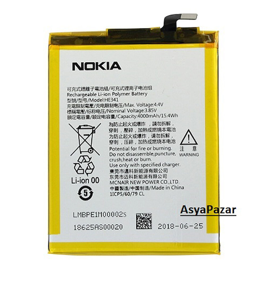 Nokia 2.1  Pil Batarya ve Tamir Seti HE341 Ta-1029-4000 mAh