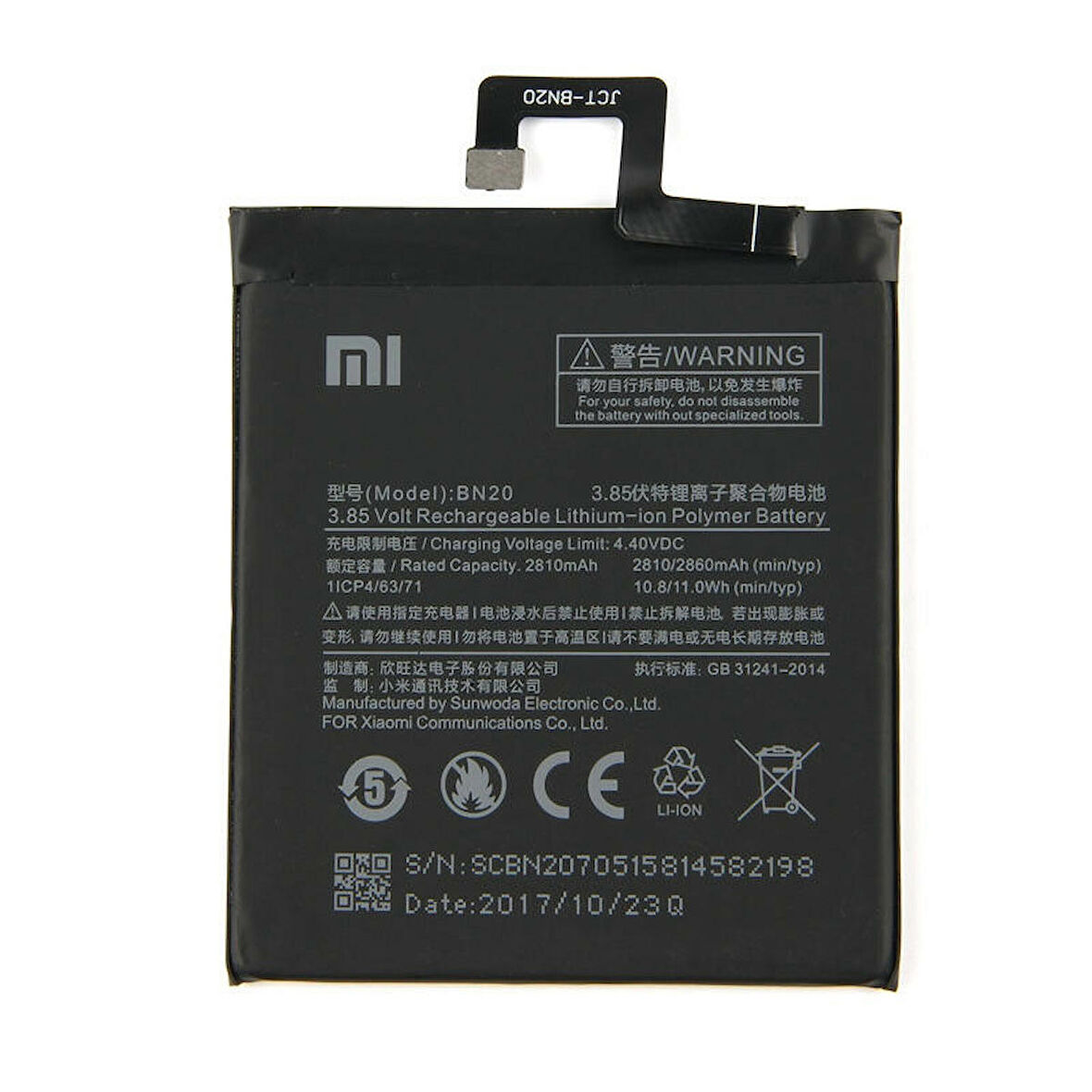 Xiaomi Mi 5C / Mi5C Batarya Pil Bn20 2860 Mah.