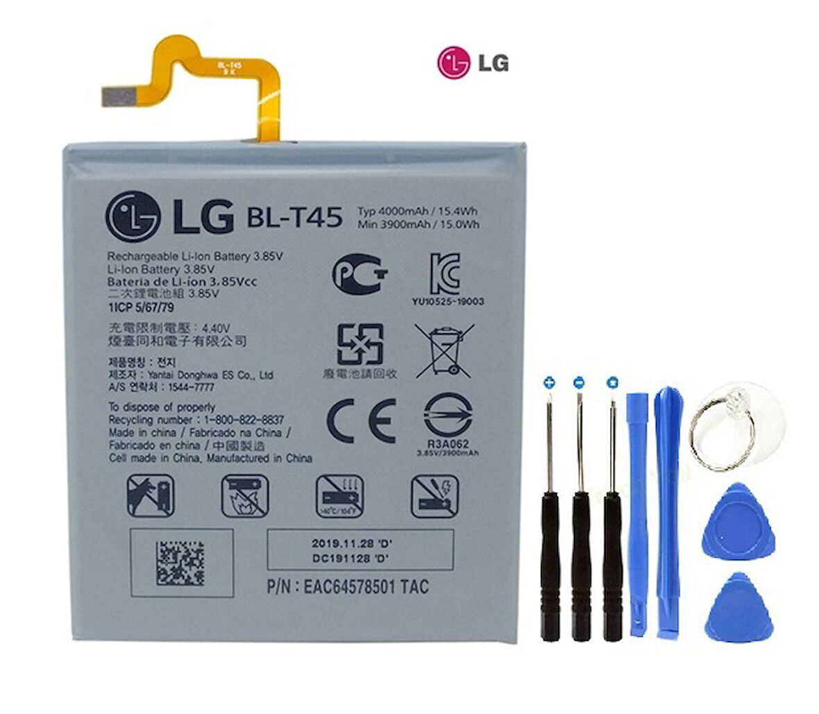 LG K51/K50s BL-T45 Batarya Pil ve Tamir Seti