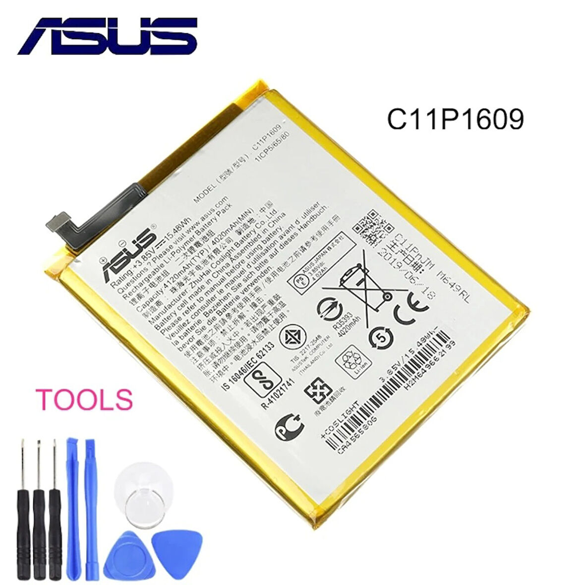 Asus Zenfone 3 max 5.5 ZC553KL Pil Batarya ve Tamir Seti C11P1609