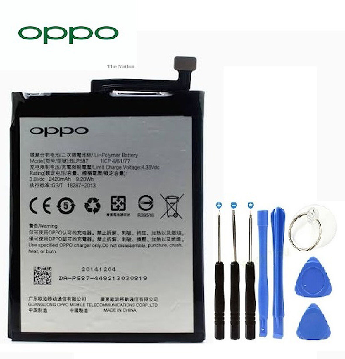 Oppo R1X Pil Batarya BL587 + Tamir Seti