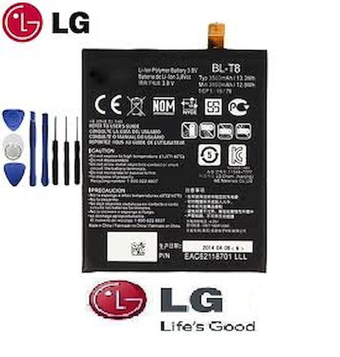 LG G Flex Batarya Pil BL-T8 3500 mAh ve Tamir Seti