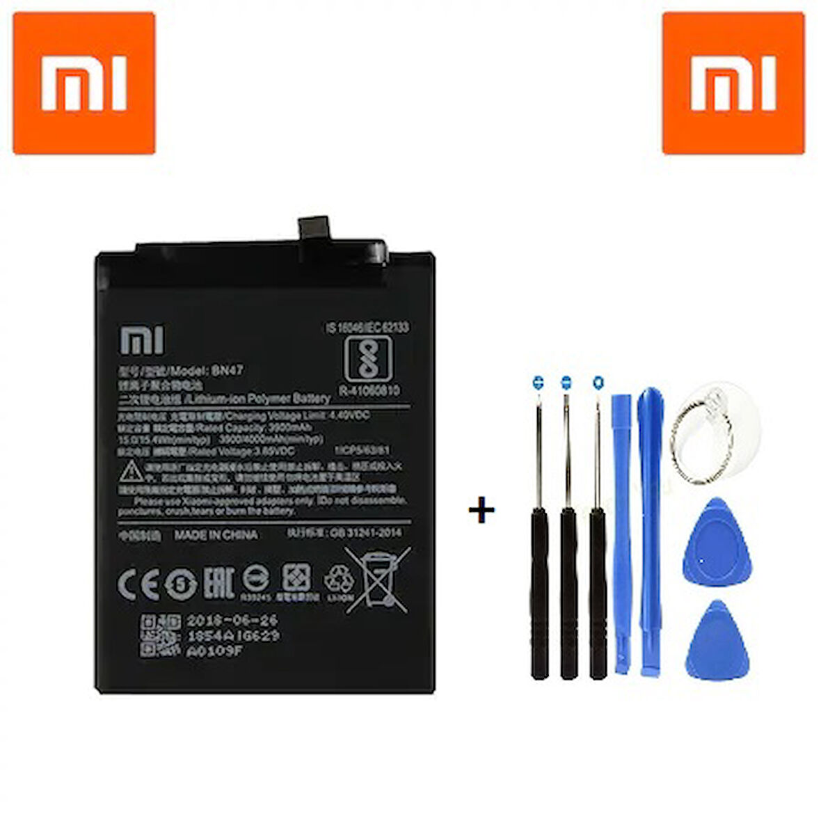 Xiaomi Mi RedMi 6 Pro/A2 Lite Batarya Pil BN47 ve Tamir Seti