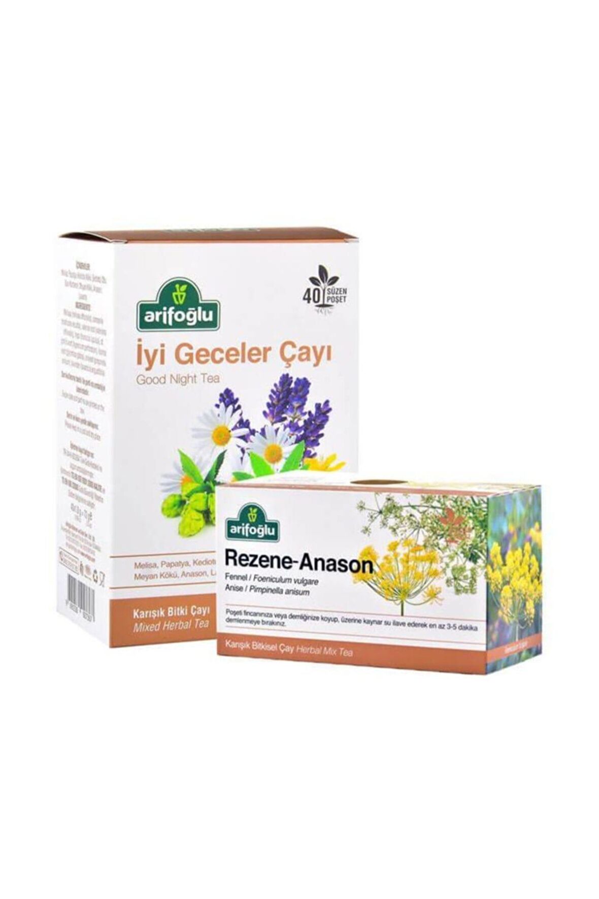 İyi Geceler Çayı 40lı + Rezene Anason Çayı 20li