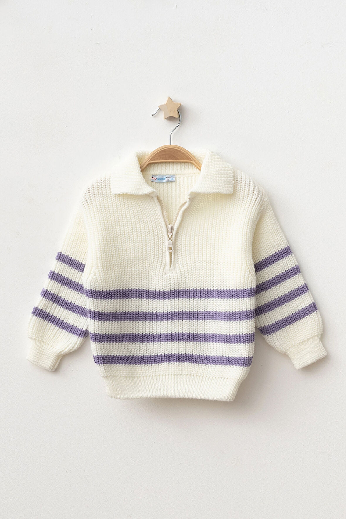 Çizgili Triko Kazak 4099