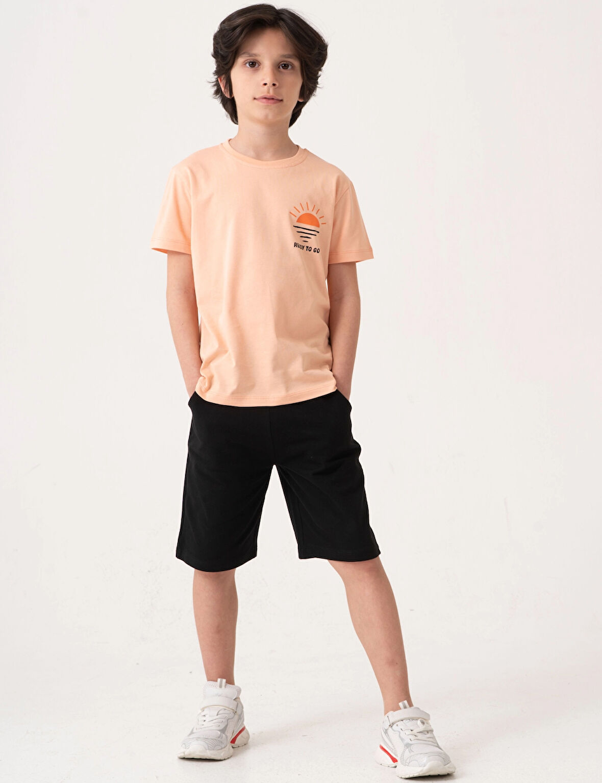 Beach Side Sırt Baskılı Erkek Çocuk Takım 50605