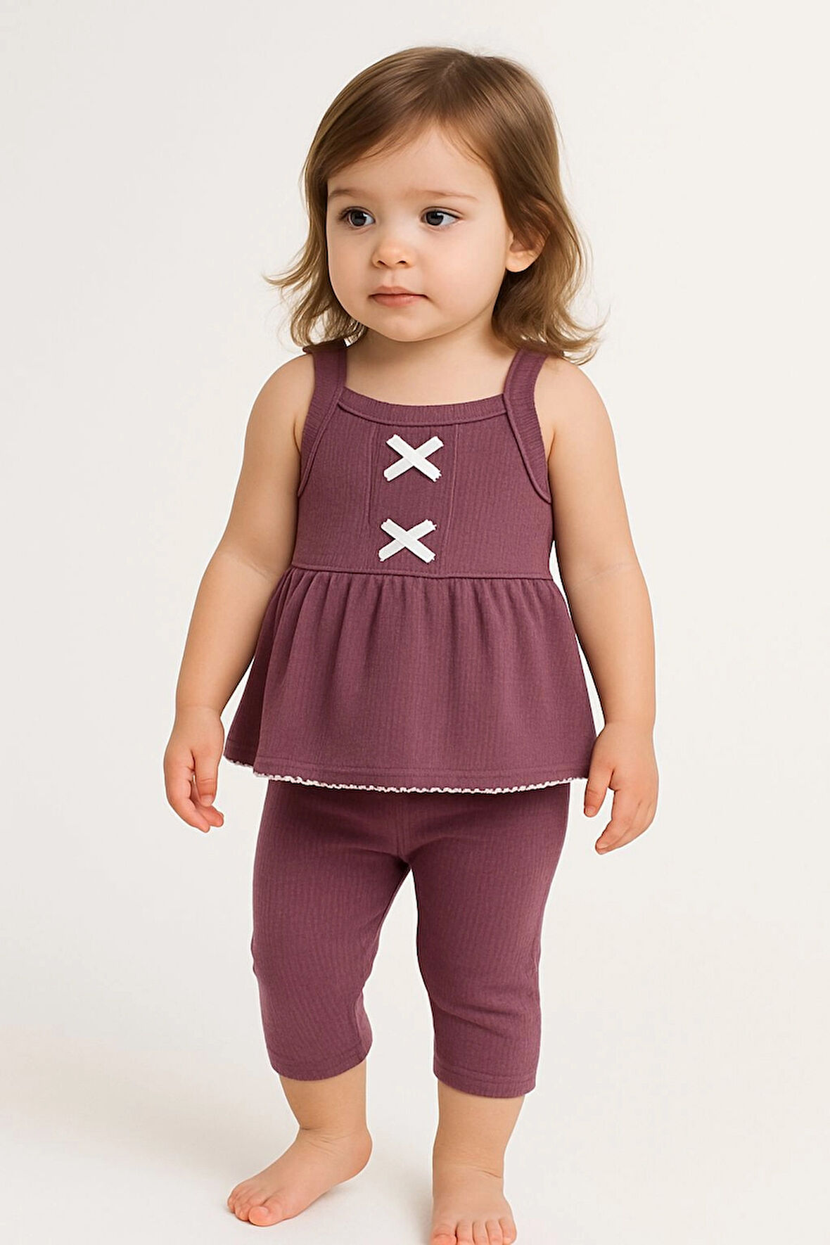 Fiyonklu Kız BebekTakım 50351