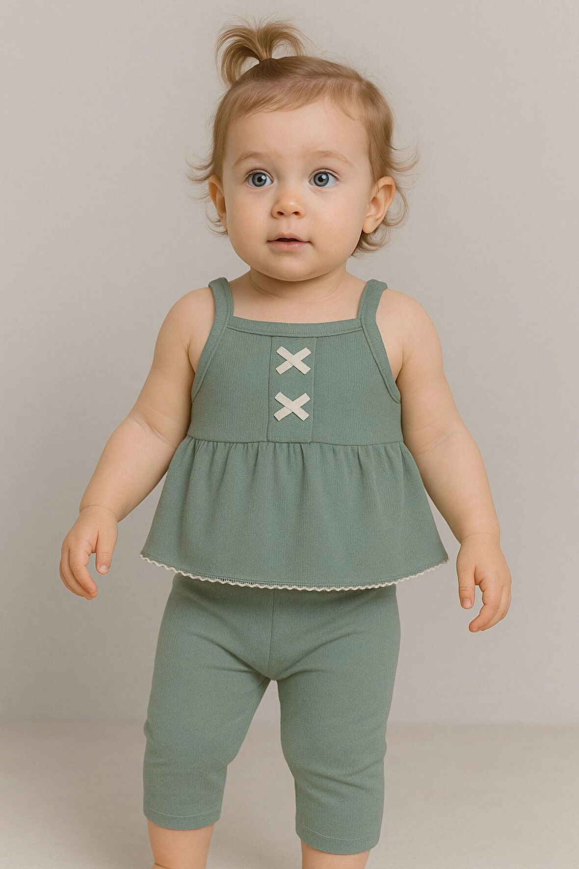 Fiyonklu Kız BebekTakım 50351