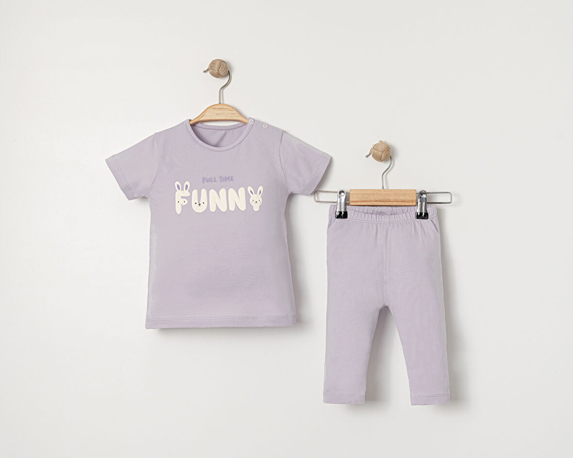 Funny Baskılı Kız Bebek Takım 2023