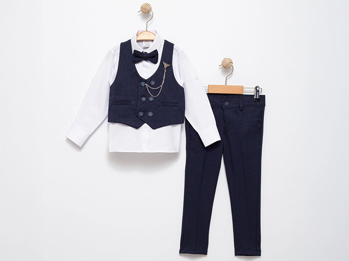 Papyonlu Yelekli Takım Elbise 5350