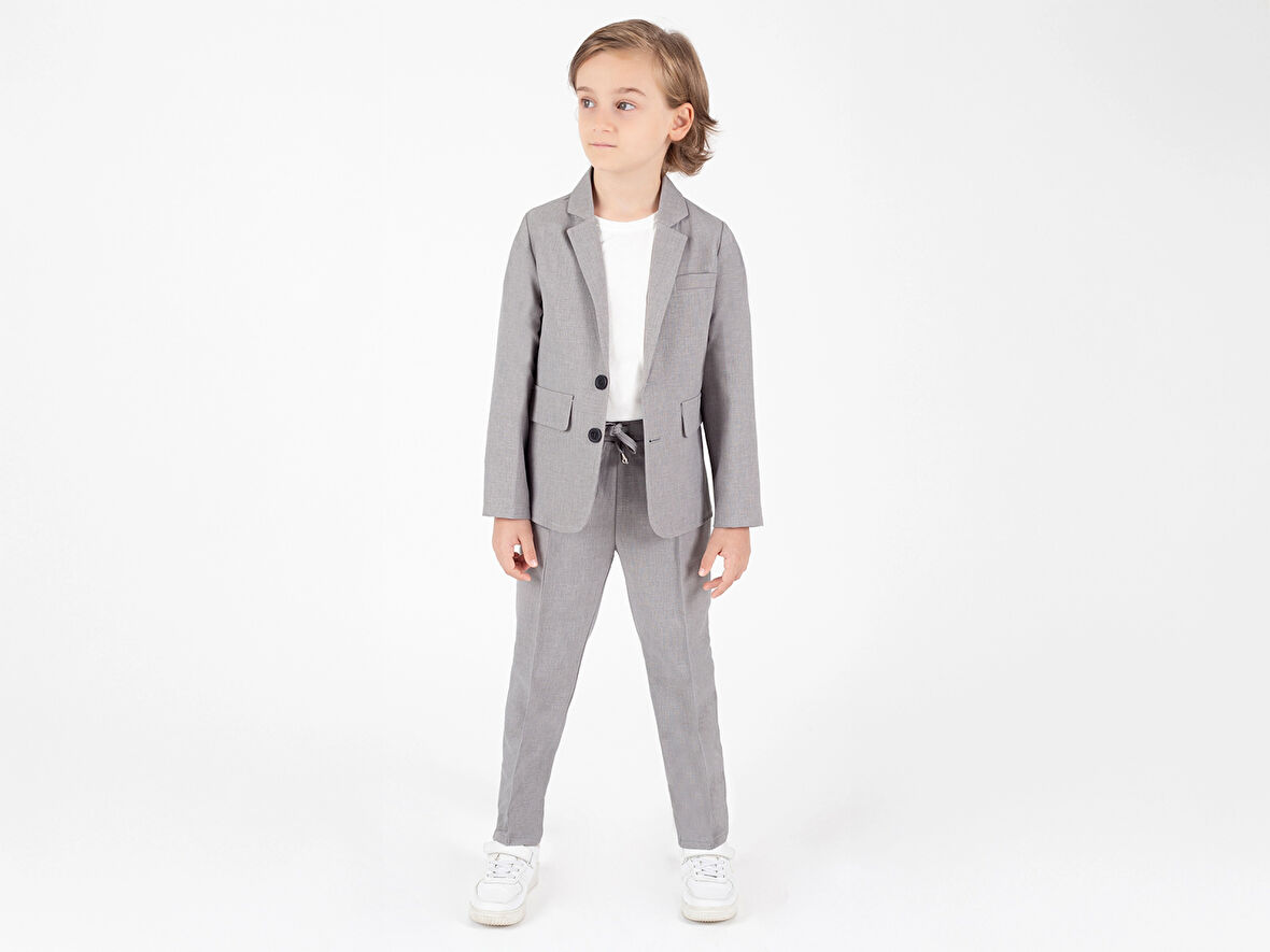 Tişörtlü Ceketli Takım Elbise 2852