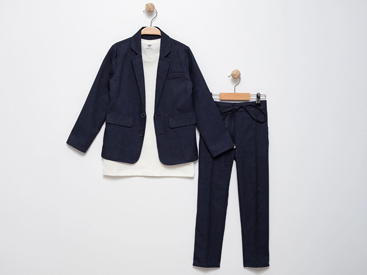 Tişörtlü Ceketli Takım Elbise 2852