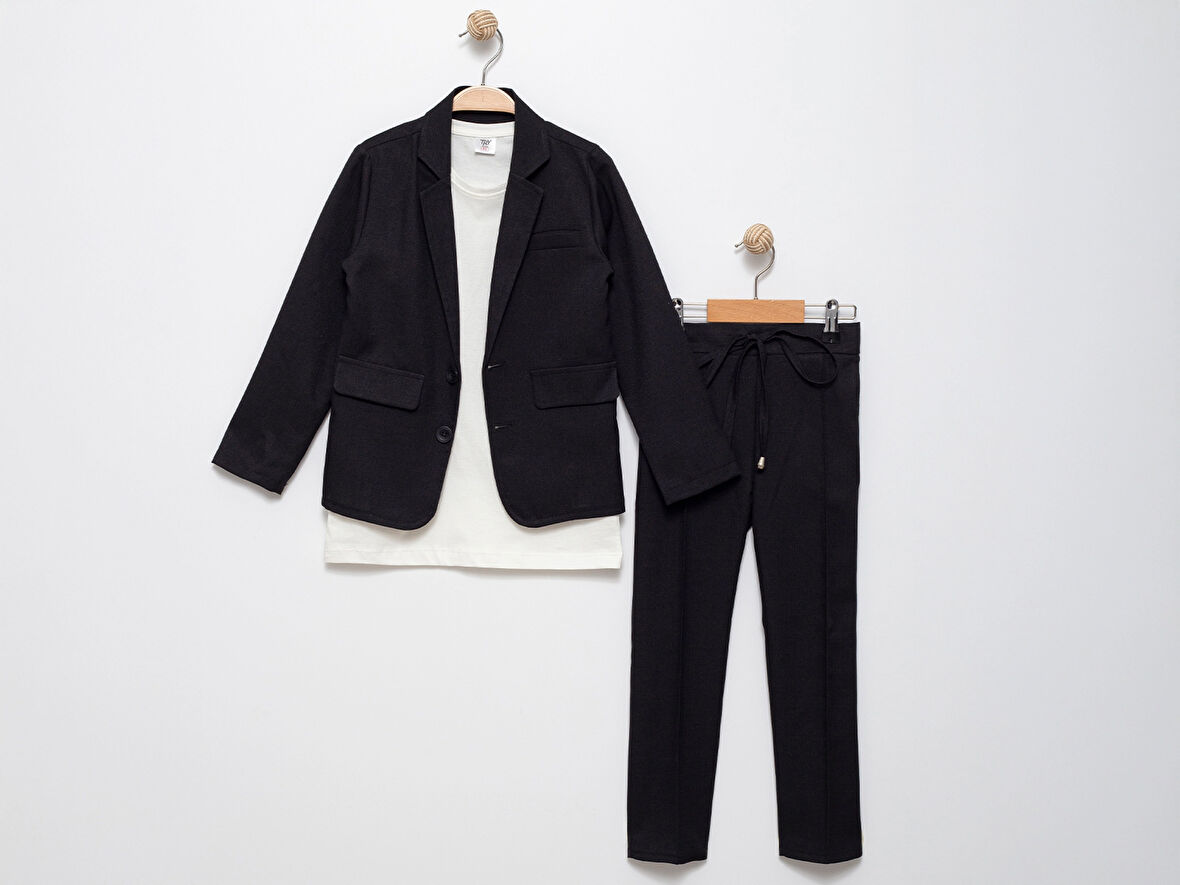 Tişörtlü Ceketli Takım Elbise 2852