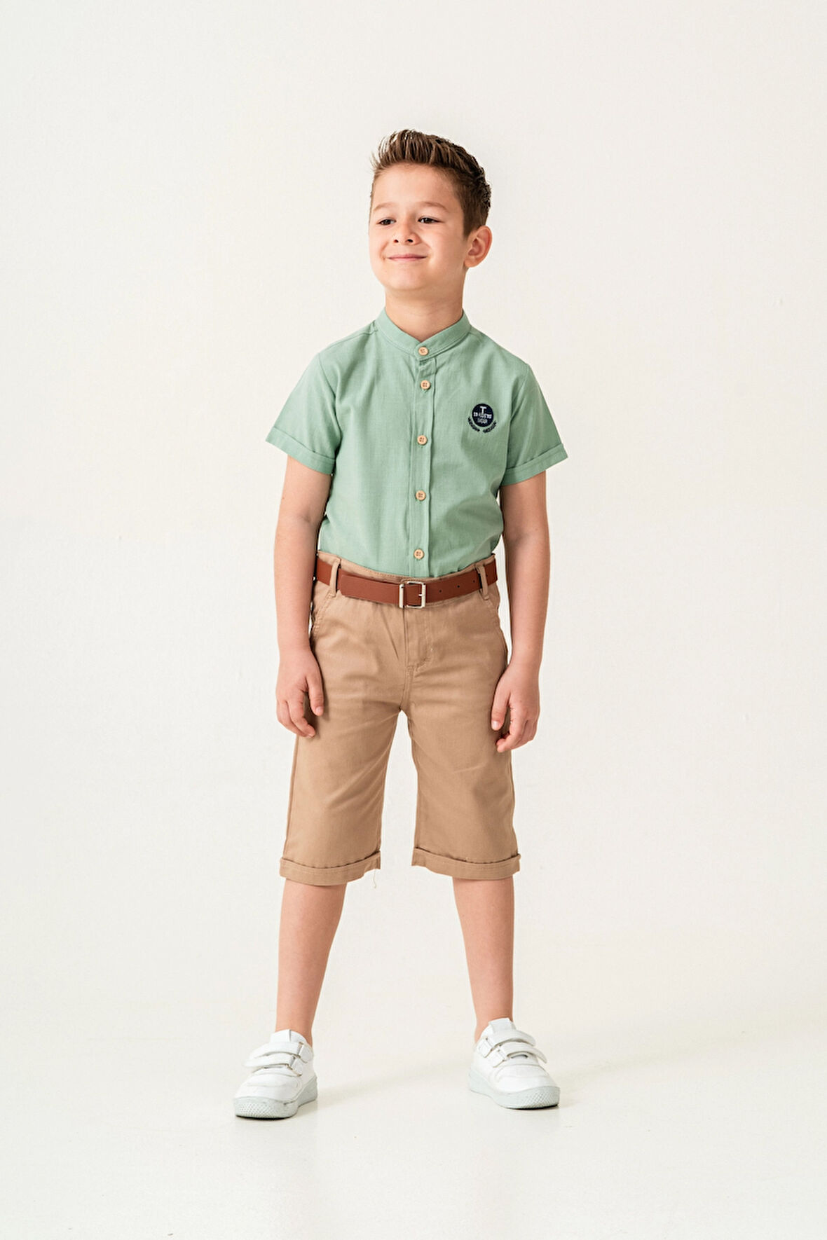 Hakim Yaka Şortlu Erkek Çocuk Takım 2544
