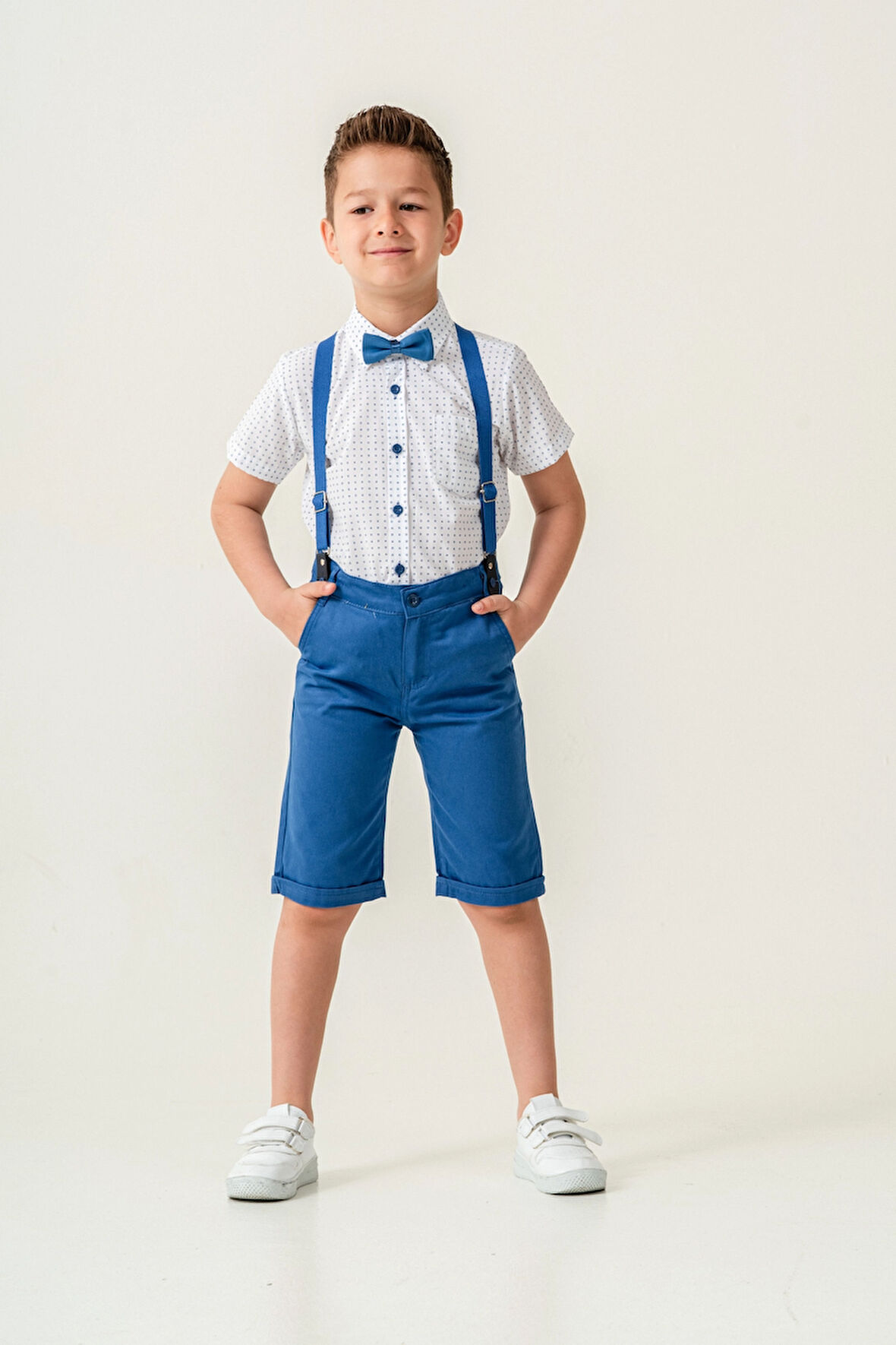 Desenli Papyonlu Erkek Çocuk Takım 2536