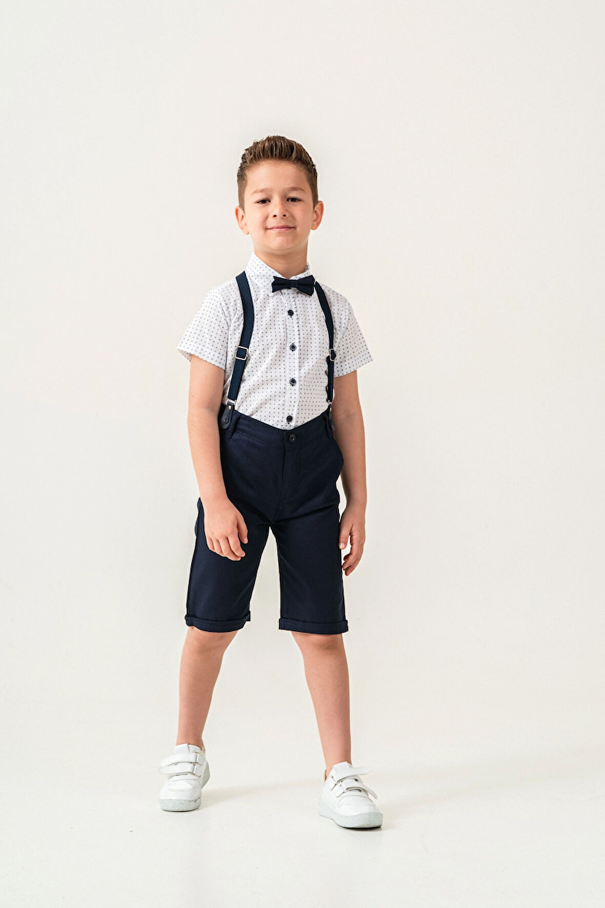 Desenli Papyonlu Erkek Çocuk Takım 2536