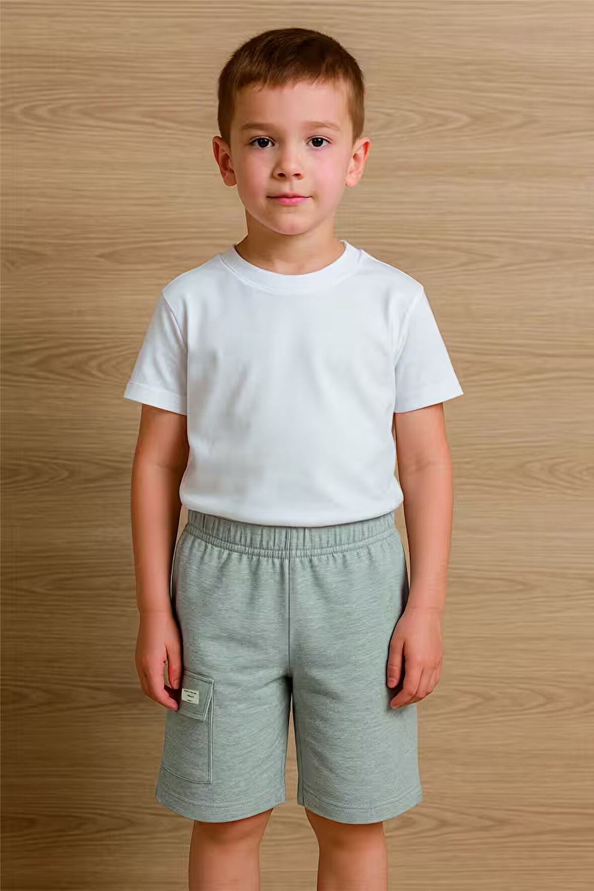 Kargo Cepli Erkek Çocuk  Basic Şort 73651-1