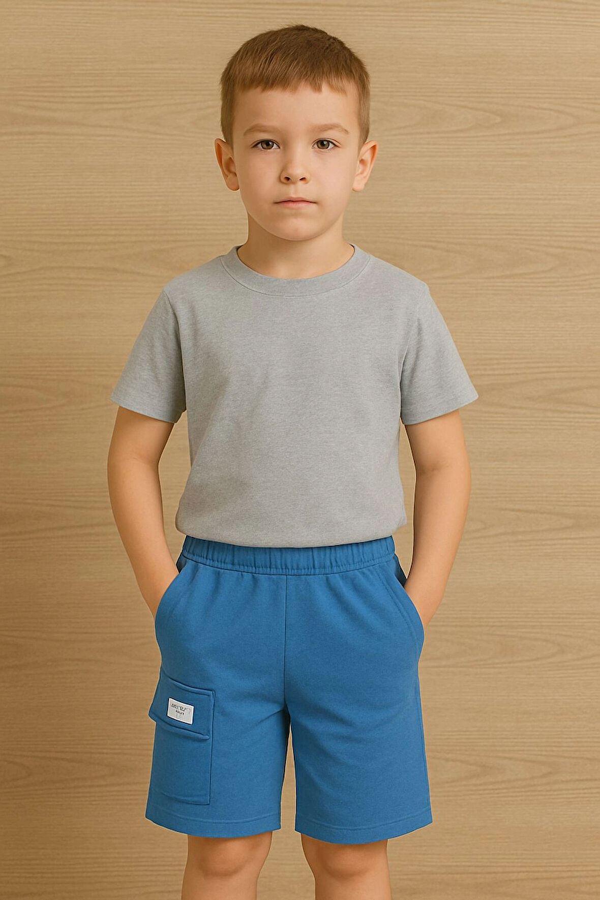 Kargo Cepli Erkek Çocuk  Basic Şort 73651-1